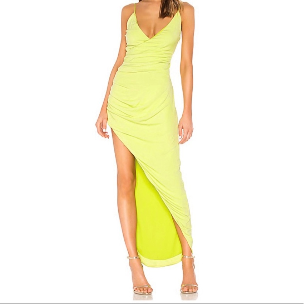 NBD Green/yellow Long/Prom Dress